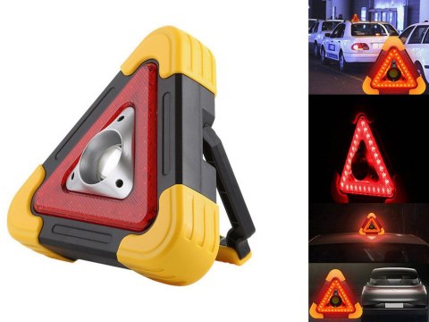 Trójkąt ostrzegawczy led latarka lampka power bank
