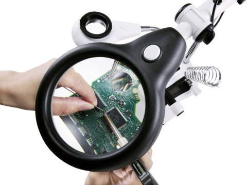 Trzecia ręka zestaw do lutowania uchwyt lupa led