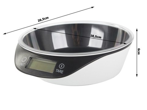 Elektroniczna waga kuchenna z wyjmowana misą 5kg/1g cyfrowa precyzyjna