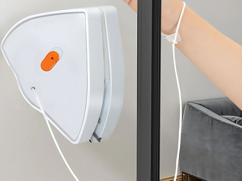 Myjka do okien dwustronna magnetyczna mocna ściągaczka gąbka zestaw sznurek