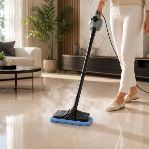 Myjka parowa czyścik mop parowy 1500w 3 bary z akcesoriami do okien fug