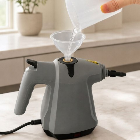 Myjka parowa czyścik mop parowy 1500w 3 bary z akcesoriami do okien fug