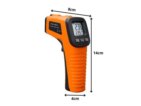 Pirometr termometr laserowy bezdotykowy -50 +550°c miernik temperatury