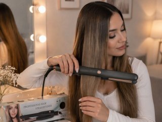 Prostownica do włosów ceramiczna 3 tryby temperatury 360° obrotowy kabel