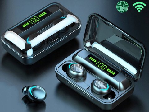 Słuchawki bezprzewodowe bluetooth f9 tws powerbank