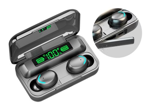 Słuchawki bezprzewodowe bluetooth f9 tws powerbank