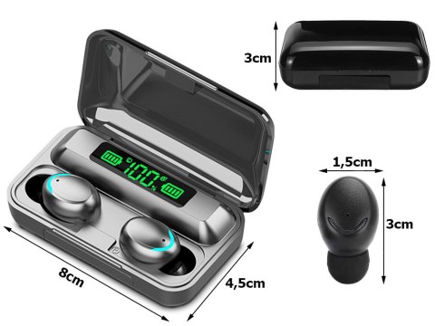 Słuchawki bezprzewodowe bluetooth f9 tws powerbank