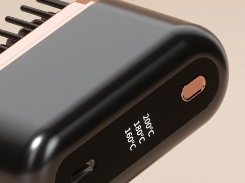 Szczotka prostująca włosy prostownica usb do włosów regulacja temperatury