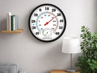 Termometr higrometr wilgotności analogowy pokojowy ścienny wiszący okrągły