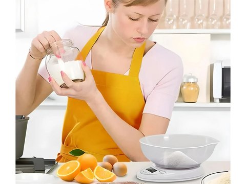 Waga kuchenna elektroniczna cyfrowa z misą miska 5kg lcd dokładna miarka