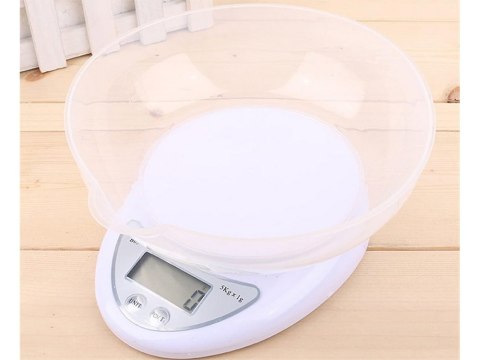 Waga kuchenna elektroniczna cyfrowa z misą miska 5kg lcd dokładna miarka