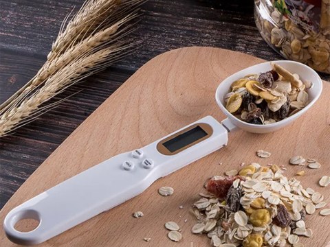 Waga kuchenna łyżka elektroniczna lcd cyfrowa prcyzyjna do ręczna 500g