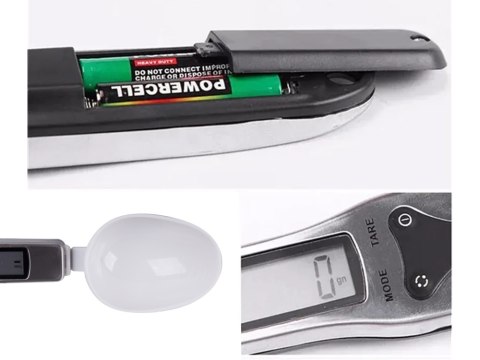 Waga kuchenna łyżka elektroniczna lcd cyfrowa precyzyjna ręczna 500g