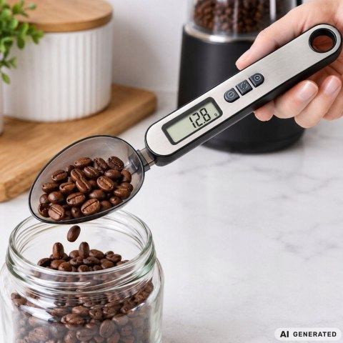 ŁYŻKA WAGA TY-807E CZARNA (100)