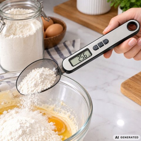 ŁYŻKA WAGA TY-807E CZARNA (100)