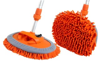 Mop do mycia samochodu mikrofibra 2 sztuki teleskopowy szczotka do auta