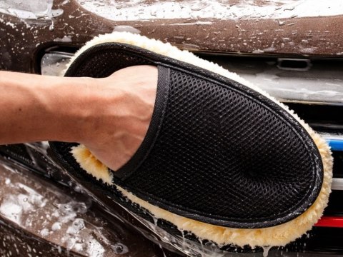 Rękawica do mycia auta mikrofibra detailingowa miękka do lakieru felg szyb