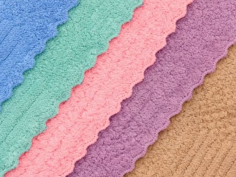 Ścierki kolorowe z mikrofibry zestaw 5 szt 30x30 cm do kuchni domu chłonne