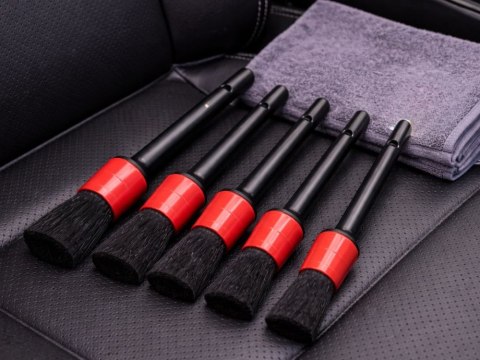 Zestaw pędzli detailingowych do auta mikrofibra czyszczenie wnętrza felg