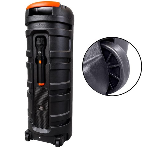 Duży głośnik bezprzewodowy bluetooth przenośny usb radio fm aux karaoke