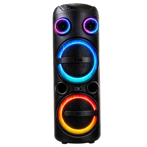 Duży głośnik bezprzewodowy bluetooth przenośny usb radio fm aux karaoke