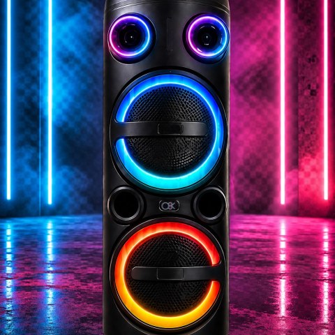Duży głośnik bezprzewodowy bluetooth przenośny usb radio fm aux karaoke