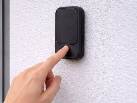 Dzwonek bezprzewodowy kinetyczny led do drzwi do furtki 130m wodoodporny