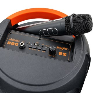 Głośnik bezprzewodowy bluetooth przenośny usb radio fm aux karaoke duży