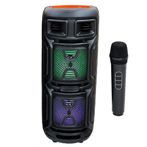 Głośnik bezprzewodowy bluetooth przenośny usb radio fm aux karaoke duży