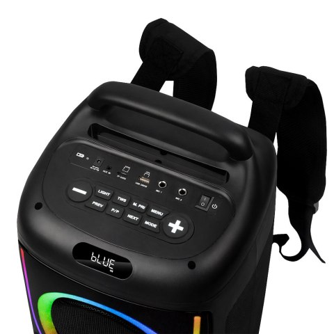Głośnik bezprzewodowy bluetooth przenośny usb radio fm aux karaoke plecak