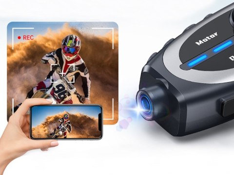 Interkom motocyklowy bluetooth q29 dla motocyklistów konferencja kamera