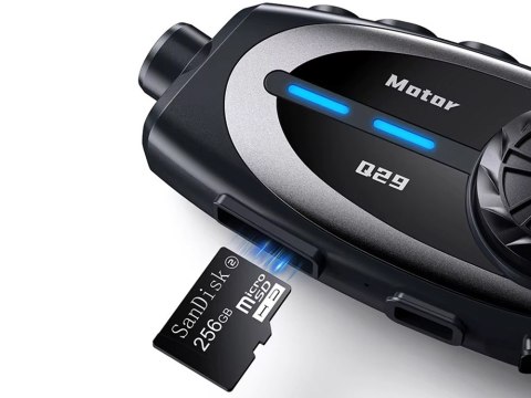 Interkom motocyklowy bluetooth q29 dla motocyklistów konferencja kamera