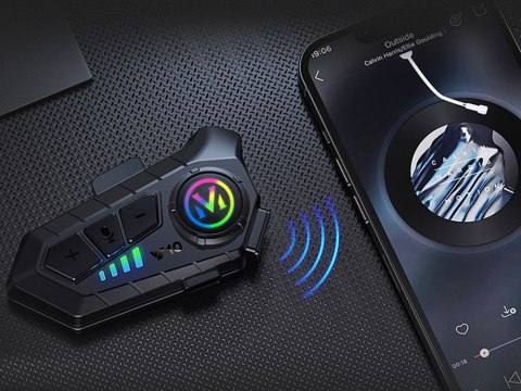 Interkom motocyklowy bluetooth y10 dla motocyklistów asystent głosowy