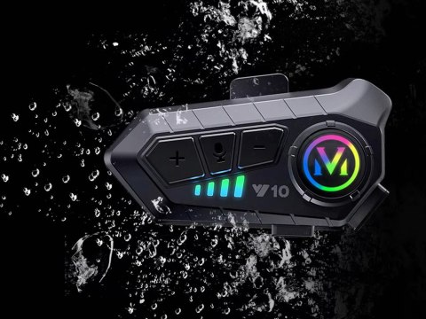 Interkom motocyklowy bluetooth y10 dla motocyklistów asystent głosowy