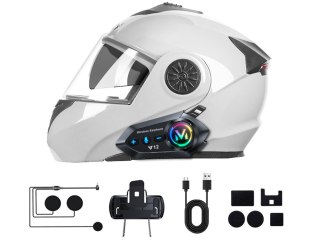 Interkom motocyklowy bluetooth y12 pro dla motocyklistów asystent głosowy