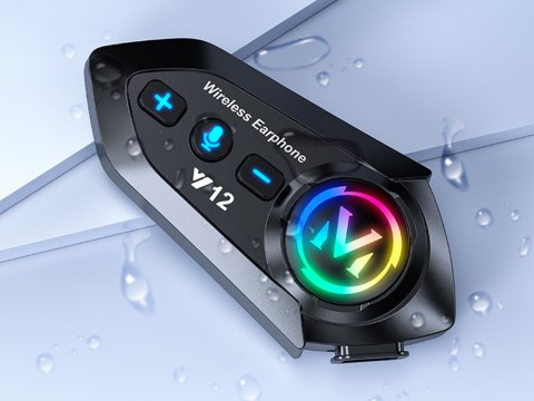 Interkom motocyklowy bluetooth y12 pro dla motocyklistów asystent głosowy