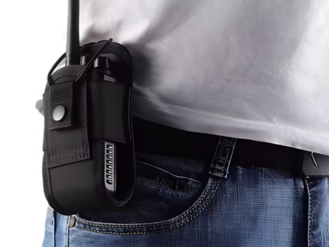 Kabura na krótkofalówkę etui futerał radio pokrowiec na pas uchwyt do radia