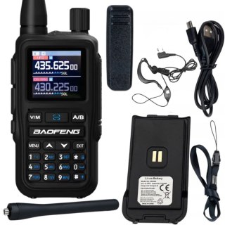 Krótkofalówka baofeng uv-5r mini duży zasięg do 20km latarka 1600mah