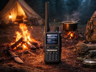 Krótkofalówka baofeng uv-5r mini duży zasięg do 20km latarka 1600mah