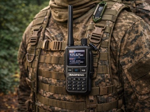 Krótkofalówka baofeng uv-5r mini duży zasięg do 20km latarka 1600mah