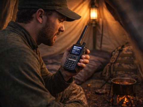 Krótkofalówka baofeng uv-5r mini duży zasięg do 20km latarka 1600mah