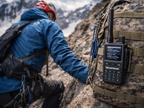 Krótkofalówka baofeng uv-5r mini duży zasięg do 20km latarka 1600mah