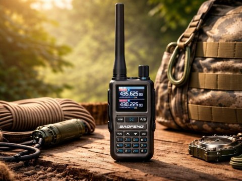 Krótkofalówka baofeng uv-5r mini duży zasięg do 20km latarka 1600mah