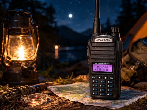Krótkofalówka baofeng uv82 duży zasięg do 15km latarka 2800mah radiotelefon