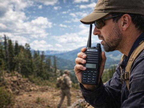 Krótkofalówka baofeng uv82 duży zasięg do 15km latarka 2800mah radiotelefon