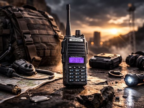 Krótkofalówka baofeng uv82 duży zasięg do 15km latarka 2800mah radiotelefon