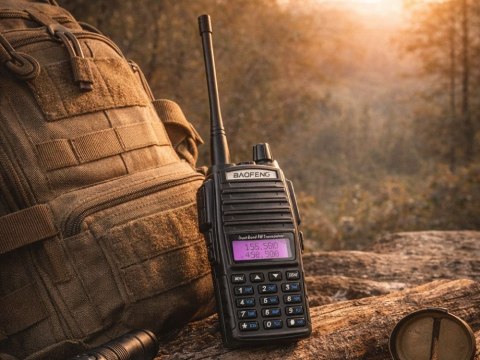 Krótkofalówka baofeng uv82 duży zasięg do 15km latarka 2800mah radiotelefon