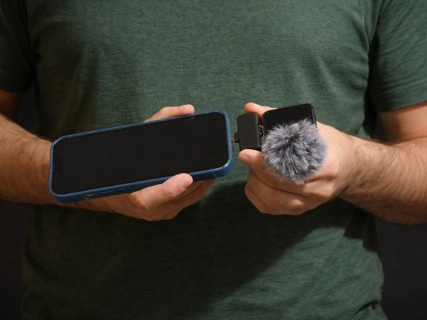 Mikrofon bezprzewodowy krawatowy do telefonów laptopa transmisji 2szt