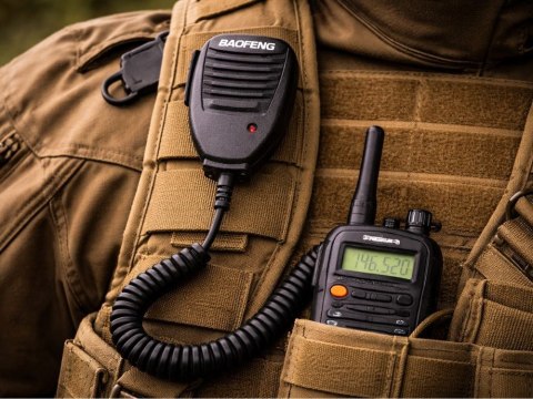 Mikrofonogłośnik baofeng gruszka ptt do radiotelefonów krótkofalówek bf-888