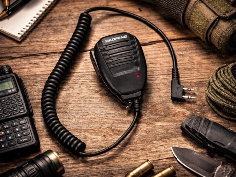 Mikrofonogłośnik baofeng gruszka ptt do radiotelefonów krótkofalówek bf-888